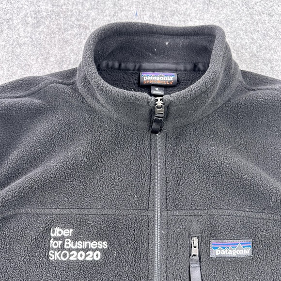 Patagonia Synchilla Fleece Vest Mens XL Black Worn Wear Uber Business 2020 - Picture 2 of 10